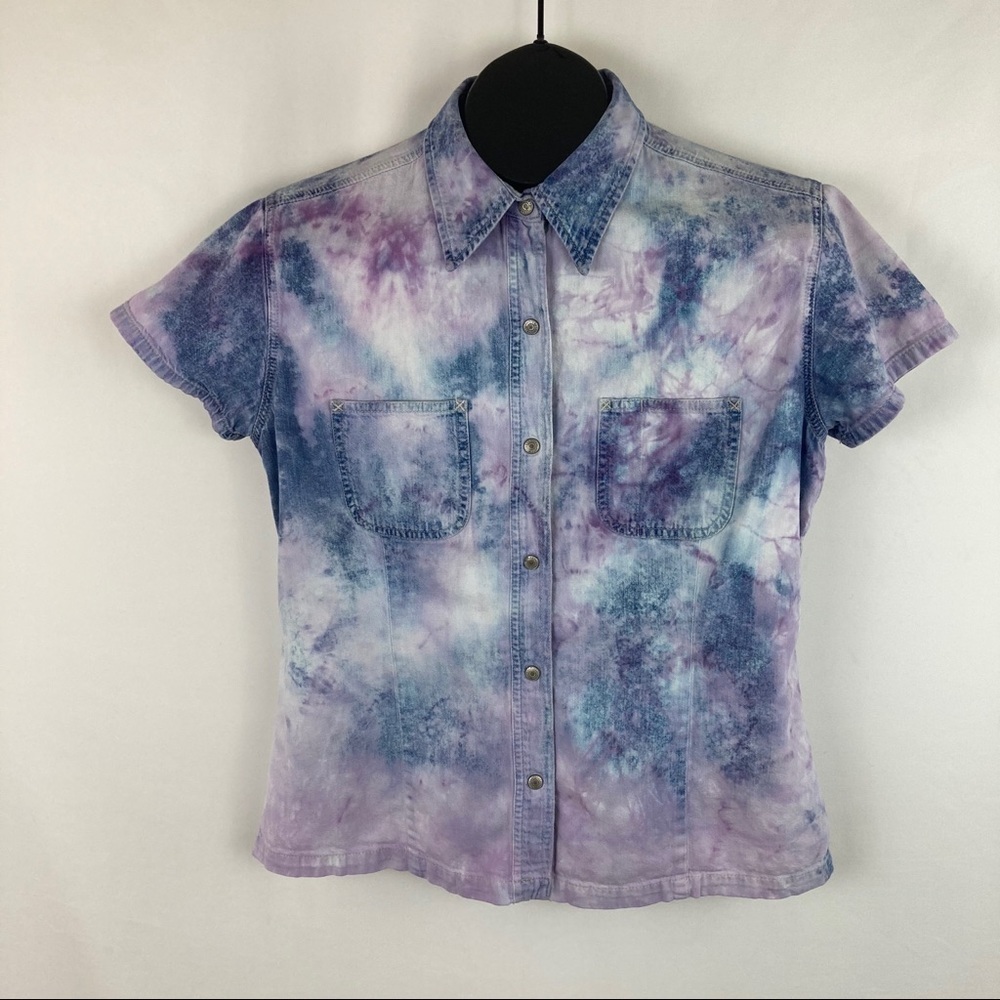 Custom Gap Reverse Tie Dye Snap-Up L - image 2